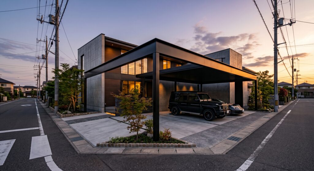 corner lot carport design 01