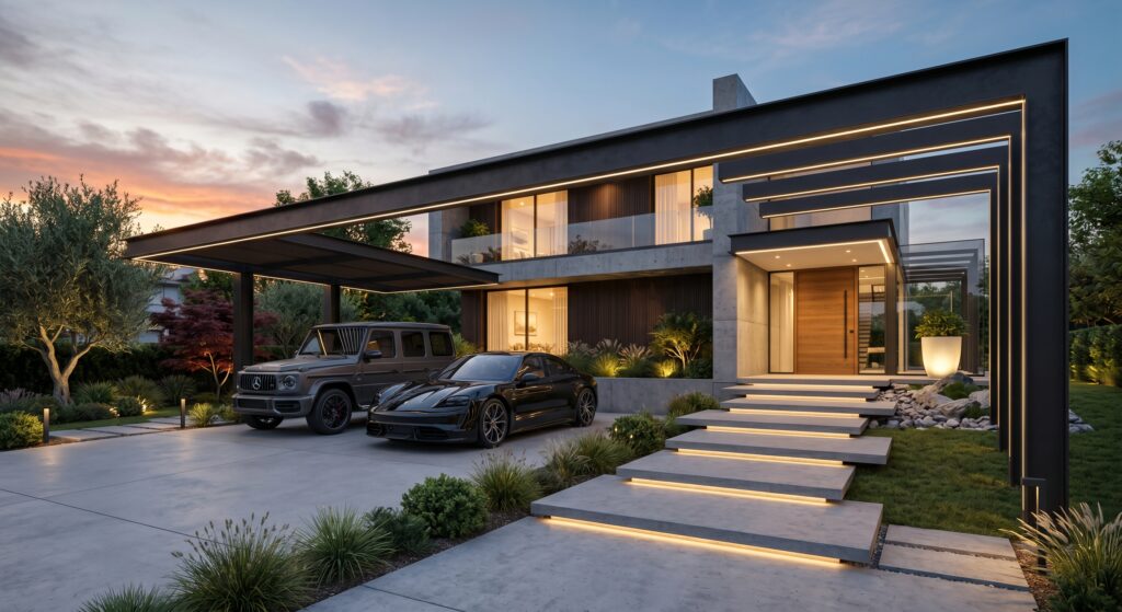 modern exterior stylish carport 02